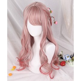 Inman Full Wig, Wig, Long, Soft & Fluffy, Curls, Curly Hair, Natural, Harajuku, Lolita, High Quality, Heat Resistant, Gradation -