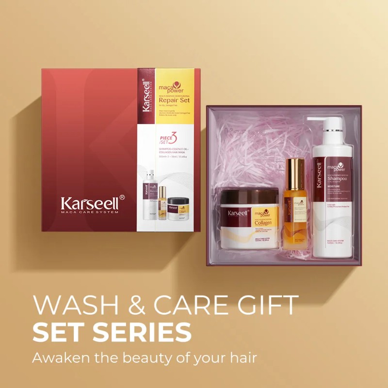 Karseell Kit Capilar 3 en 1 | Shampoo, Tratamiento y