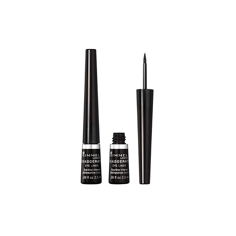 Rimmel Exaggerate Felt Tip Eye Liner, Black - Easy Precise
