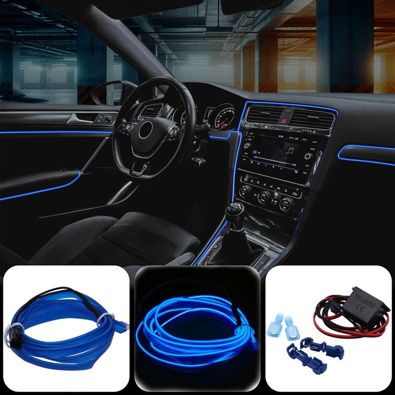 Recambo 2 m EL Wire LED Ambient Lighting, 12 V