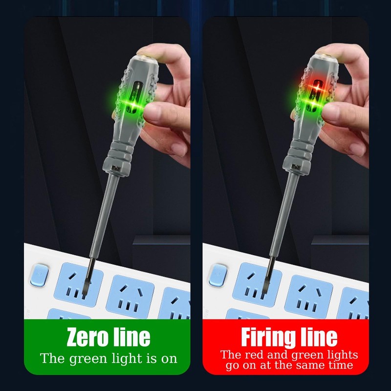 4-Piece 2-in-1 Electrical Tester Screwdriver Set - Non-Contact Voltage Tester