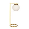 TREATLIFE HOME Stylish Velvet Table Lamp with White Opal Glass
