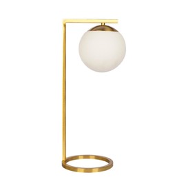 TREATLIFE HOME Stylish Velvet Table Lamp with White Opal Glass and Dimmer Switch for Home Decor