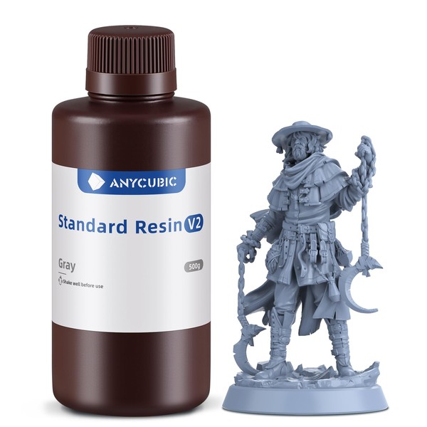 ANYCUBIC 3D Printer Resin, Upgraded 8K Standard Resin V2, Enhanced