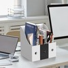 Simple Houseware 6-Pack Magazine File Holder Box, Foldable Cardboard Organizer,