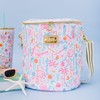 Lilly Pulitzer Insulated Soft Cylinder Beach Cooler with Adjustable/Removable Strap