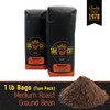 San Diego Coffee Hazelnut, Medium Roast, Ground Coffee, 16-Ounce Bags