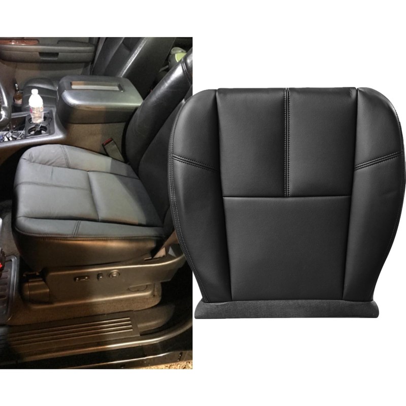 SecosAutoparts Driver & Passenger Side Bottom Microfiber Leather Seat Cover