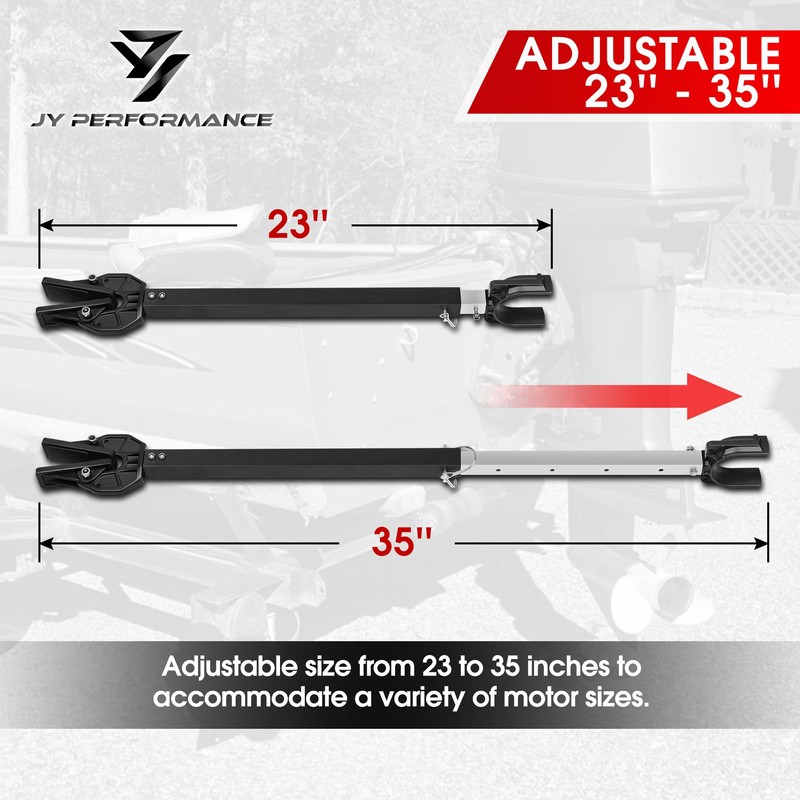 JY PERFORMANCE Adjustable Boat Transom Saver for Outboard Motor, Boat