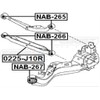 FEBEST NAB-267 Arm Bushing for Rear Arm