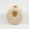 50 Pcs Natural Wood Pendants Unfinished Wooden Earrings Pendants with