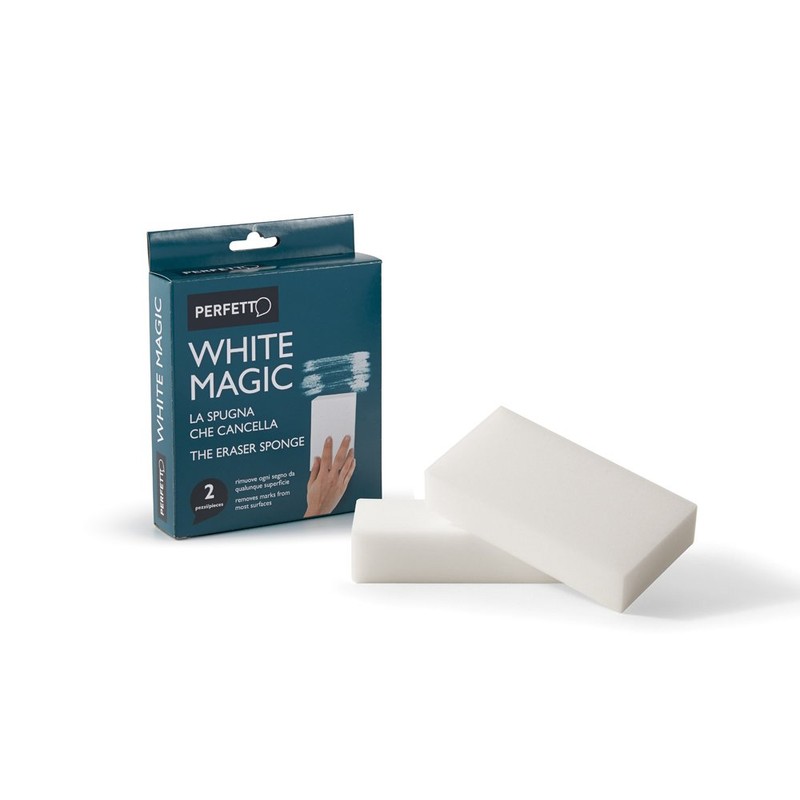 Perfetto Sponge Clear White Magic Spots Pack of 2, Multi-Colour,