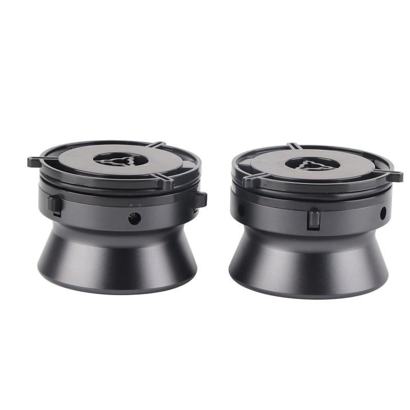 1 Pair NAB Hub Adapters Professional Polished Aluminum Alloy 10