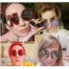 ENTHYI Letter NO Party Rimless Irregular Design Sunglasses For Men/Women