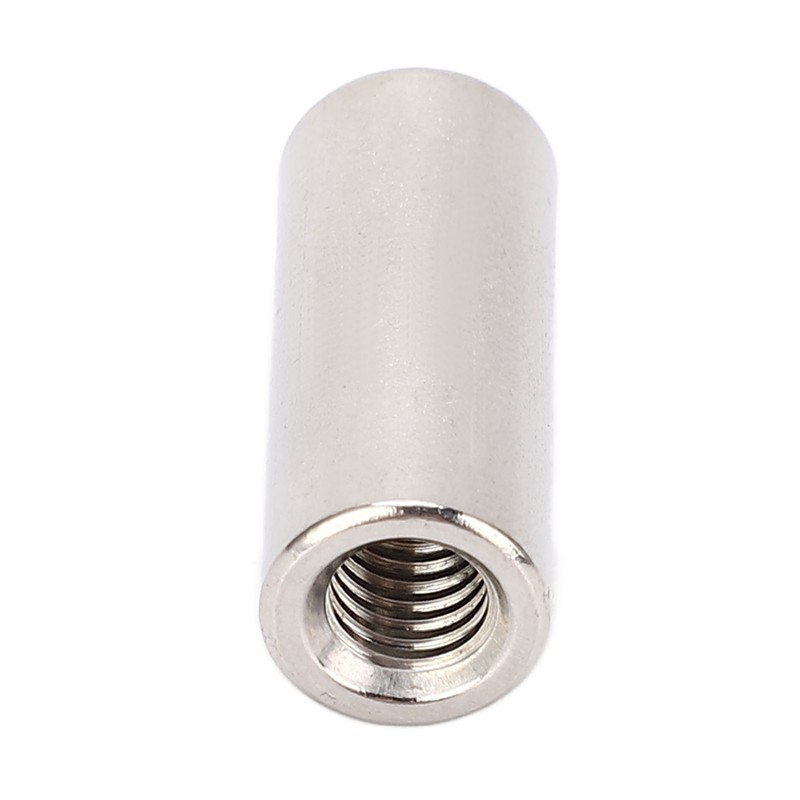 20 Pcs Round Connector Nut M6x1.0 10 L25mm Rod Coupling