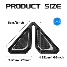 SamWinGear 2PCS Door Edge Guards Car Door Corner Protector Edge Guards, Carbon Fiber Anti-Collision & Anti-Scratch Sticker for Car Truck Auto Gate Ding Corner Protect Decorative Accessories (Black)