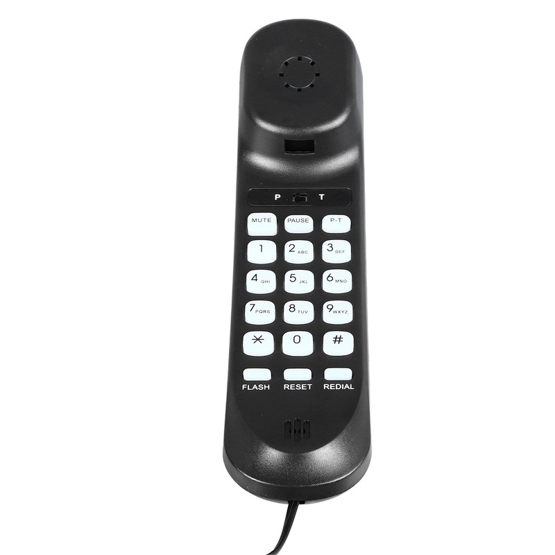 Wall Mountable Telephone Multifunctional Clear Sound Corded Landline Phone for
