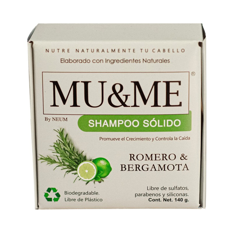 MUYME | Shampoo Sólido Romero & Bergamota 140 gr |