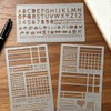 3 Pack Metal Journaling Stainless Steel Templates for Bullet Journal,