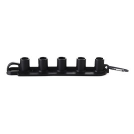 Pressure Washer Nozzle Holder Adjustable Pressure Washer Nozzle Holder Quick Connect Plug Holder for Pressure Washer Nozzle with 5 Nozzle Tips Black