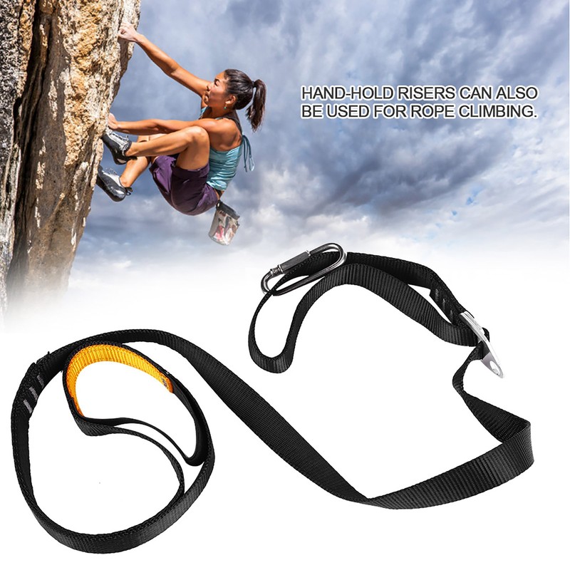 Outdoor Adjustable Safe Rising Device Rock Climbing Pedal Belt Sling