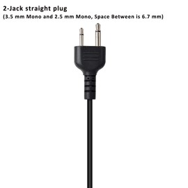 HYS G Shape Soft Ear Hook Earpiece Low-Profile Headset for Icom IC-F24S IC-F31 IC-F3 IC-F4 IC-F3026S IC-4021 Midland 75-501 75-510 75-785 2-pin Portable Radio