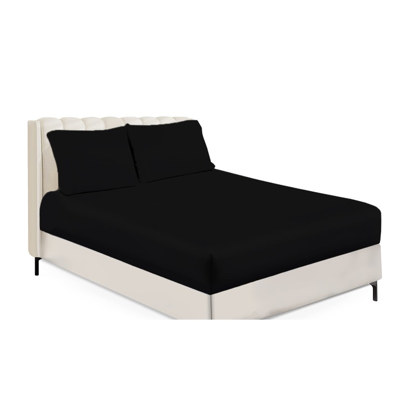 Fitted Sheet Non Iron Percale 180 Thread Count Polycotton Plain