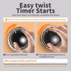 Maelifu Mechanical Kitchen Timer, Planet Stainless Steel Magnetic Timer Wind