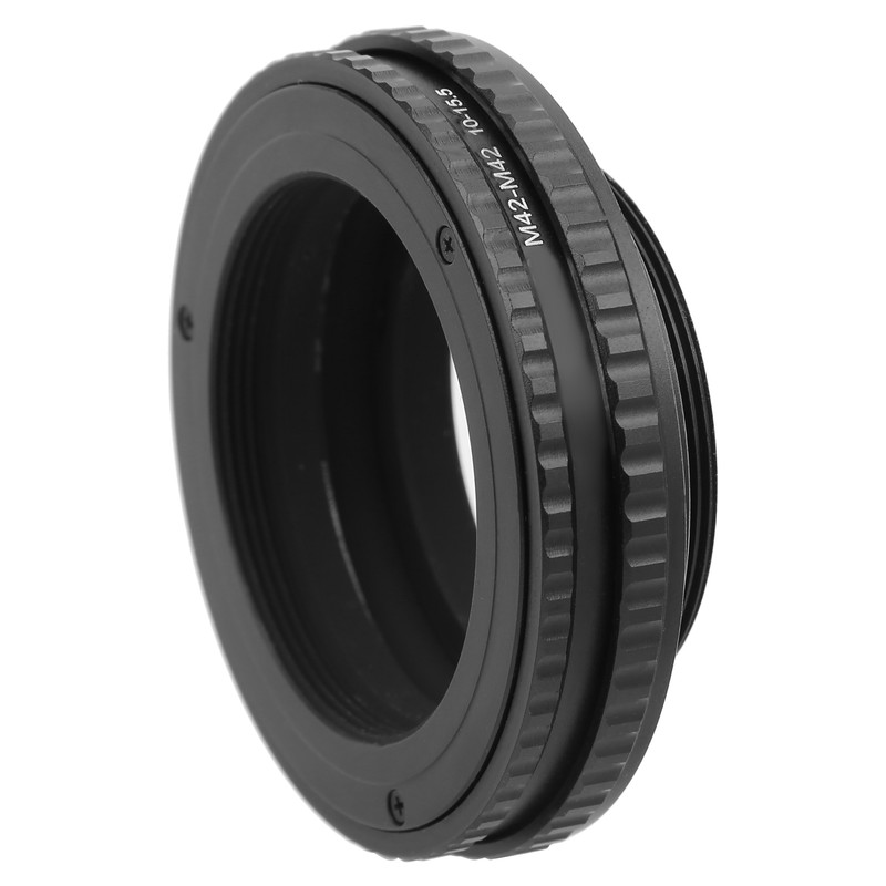 NEWYI M42‑M42 10‑15.5mm Aluminium Alloy Refit Amplification Lens Macro Lens