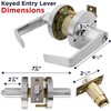 OAKMOORE Commercial Door Handle Locks | Heavy Duty Keyed Entry