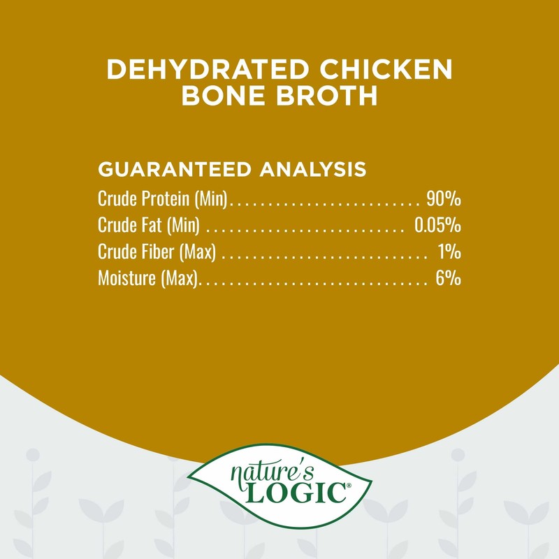 Nature's Logic Dehydrated Bone Broth Powder - 100% Natural Dog