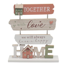 Lesser & Pavey Plaque Standing Home By Love & Affection For Home Decor | Elegant Plaques For Gifts & Presents | Lovely Birthday Gifts For Women & Men | Decorative Accessories For Loved Ones