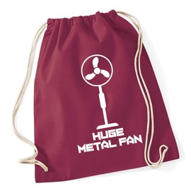 Hippowarehouse I'm a huge metal fan Drawstring Cotton School Gym Kid Bag Sack 37cm x 46cm, 12 litres