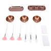 Semme Kit Suministros Faciales Piezas Esteticistas Incluye Tazones Mezcla Acero