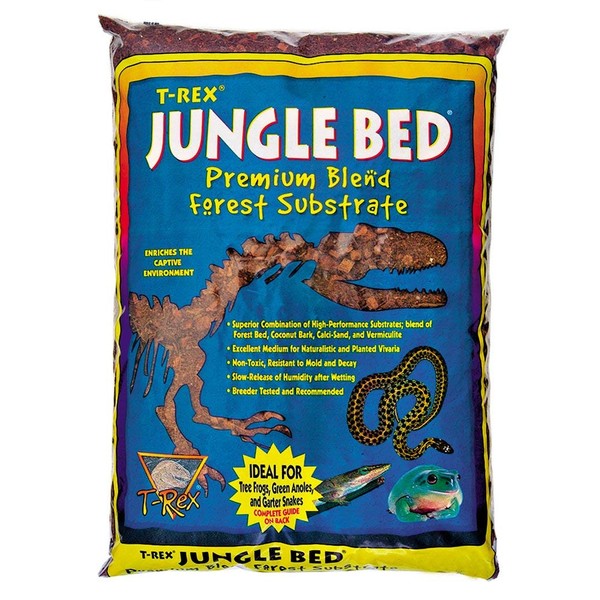 T-Rex Reptile Terrarium Substrate - Jungle Bed 8qt Bag