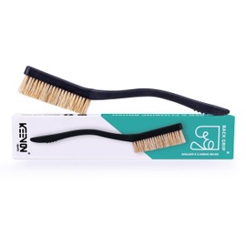 KEENON SPORTS Climbing Brush - Boulder Brush - Dense Natural Hair Bristles - Effective Cleaning of Handles and Kicks when Climbing and Bouldering - For Secure Grip (Black)