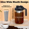 Jrssae Cold Brew Coffee Maker - 32oz Cold Brew Pitcher