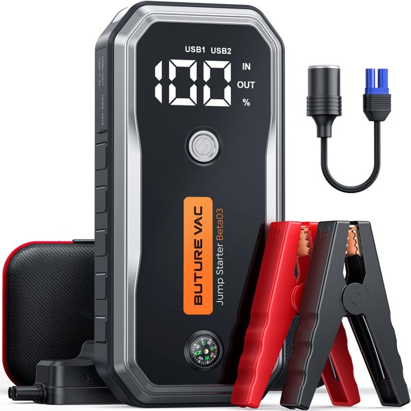Professional-Grade 7000A Peak Car Battery Jump Starter (All Gas/10L Diesel)