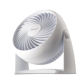 Honeywell HT-904 TurboForce Tabletop Air Circulator Fan, Small, White – Quiet Personal Fan for Home or Office, 3 Speeds and 90 Degree Pivoting Head