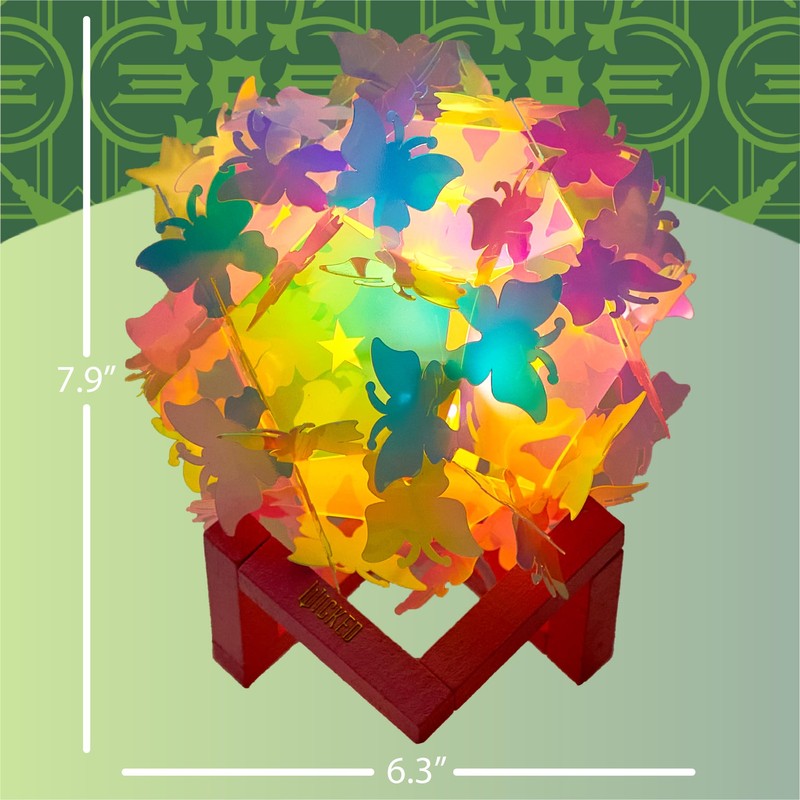 Wicked The Movie 3D Iridescent Butterfly Accent Lamp and Tabletop