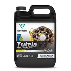 VISCOSITY TUTELA Premium Hydraulic Fluid 46 - Compatible with Tractors, Construction, Industrial, and Off-Highway Equipment - 2.5 Gallons - 76902NXYUS