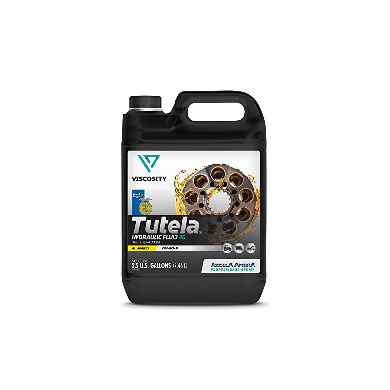 VISCOSITY TUTELA Premium Hydraulic Fluid 46 - Compatible with Tractors,