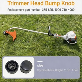 YiYuanG Replacement Trimmer Head Bump Knob 385-825, 4006-710-4000 Fits Stihl FSE60, FS38, FS40, FS45, FS46, FS50 & AutoCut 5-2 Trimmer Heads (Set of 2)