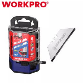 WORKPRO Premium Utility Knife Blades TAC Diamond Coated SK2M Utility Blades 50PC