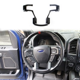 Miaoge - Juego de embellecedores de fibra de carbono para Ford F150 y 2017 2017 2018 2019 y 2017 2018 2019 F250 F350 Super Duty accesorios (fibra de carbono)