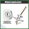 Motoforti 1 Set Garage Door T-Handle Lock Kit Shed Door