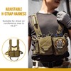 VISMIX Tactical Chest Rig, Adjustable&Detachable Molle Chest Rigs