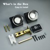 coolnews Matte Black Door Knob Glass Door Knobs Interior Privacy