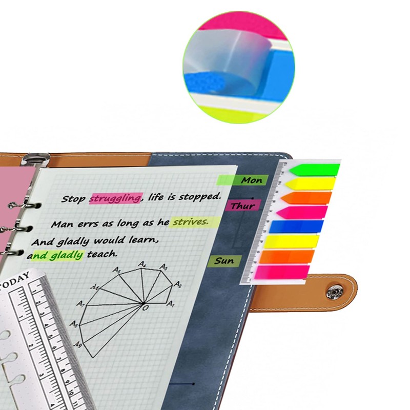 Ring Binder A5 Refillable, PU Leather Refillable Notebook Ring Binder