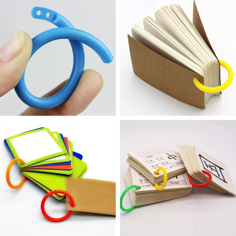 Morices Mini Purple Hole Punch with 20 Pcs Colorful Loose-Leaf